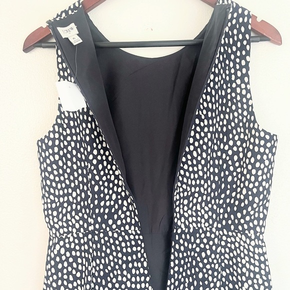 J. Crew Navy and White Basketweave “Oncilla” Sleeveless Sheath - Picture 5 of 12